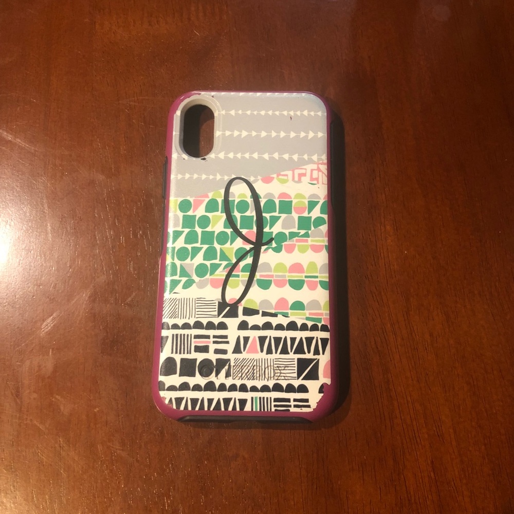 Monogrammed J OtterBox case